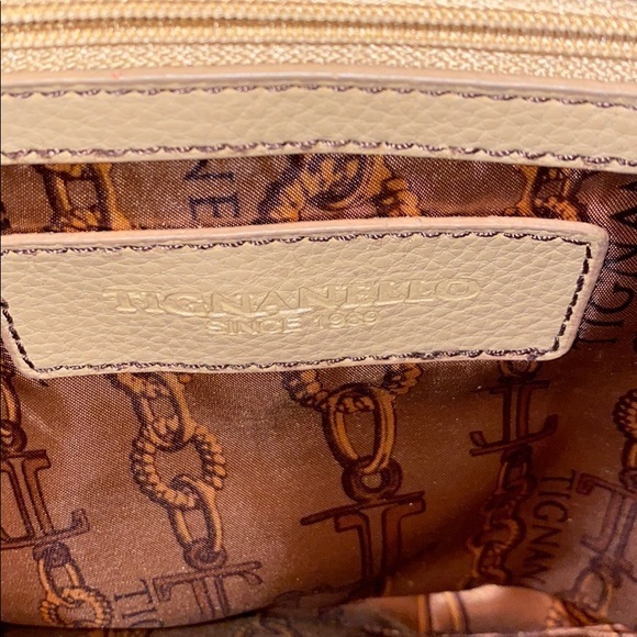 Tignanello Tan leather handbag - Picture 7 of 9